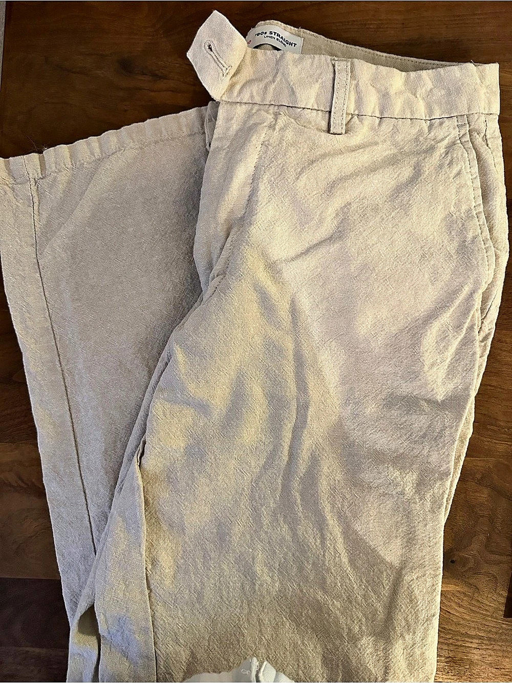 Old Navy 90s Straight Pants Cream Waist 32x30